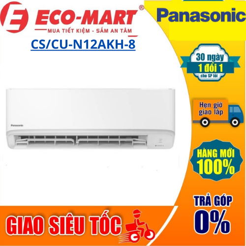 Điều hòa Panasonic 1 chiều CS/CU-N12AKH-8 12000Btu nhập Indonesia 2025 ( Tặng Công vs gói lắp đặt )