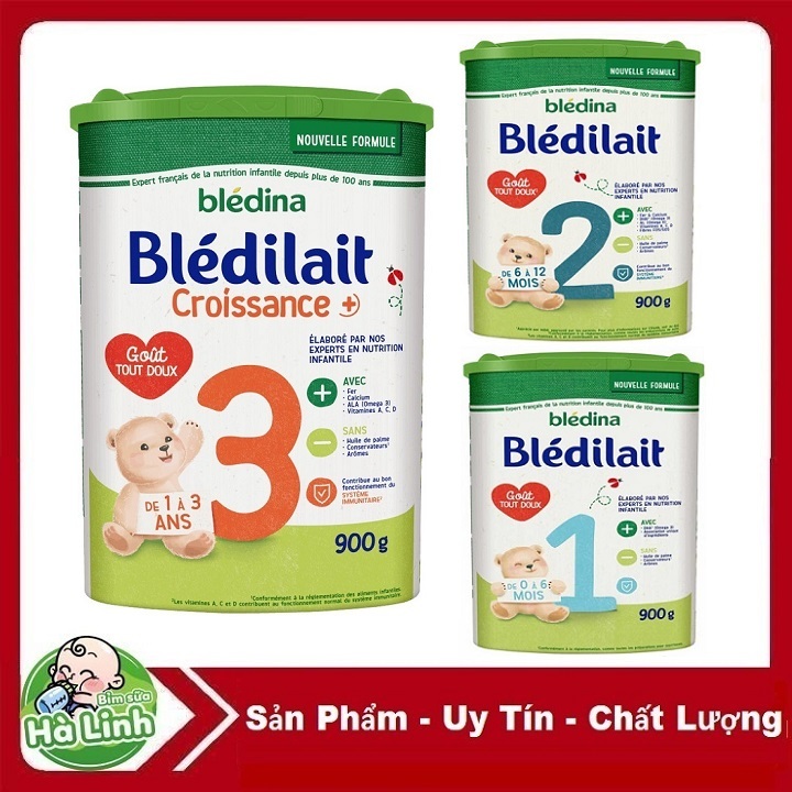 Sữa bột Bledilait Pháp số 1, 2, 3 900g [Date 2027]