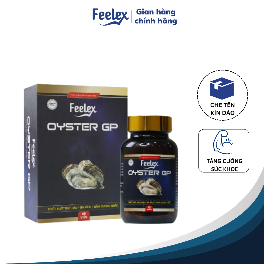 Tinh chất hàu biển cao cấp Feelex Oyster GP - 60 viên