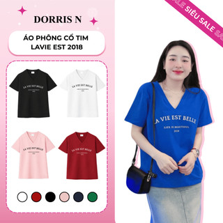 Áo phông thiết kế COTIM LAVIE EST 2018 trẻ trung form basic thoải mái NHIỀU MÀU top năng động