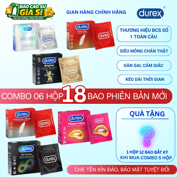 Durex BCS: Invisible 3s, Performa 3s, Fetherlite 3s, Kingtex 3s, Fetherlite Ultima 3s