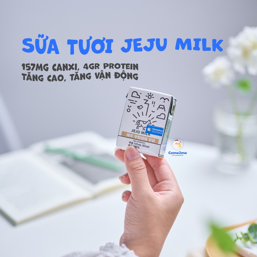 Sữa tươi cao cấp không kháng sinh Jeju milk