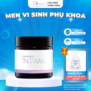  Men Vi Sinh Phụ Khoa Lactobact Intima Giúp Giảm Viêm Ngứa Vùng Kín Nấm Candida 30 Viên   60 Viên 