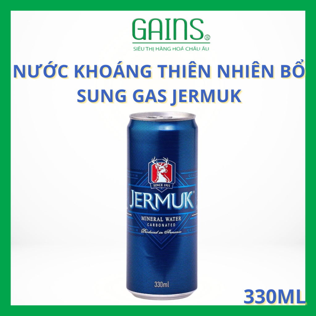 Nước Khoáng Thiên Nhiên Bổ Sung Ga Jermuk - 330ml - Tinh Hoa Từ Suối Nguồn Armenia