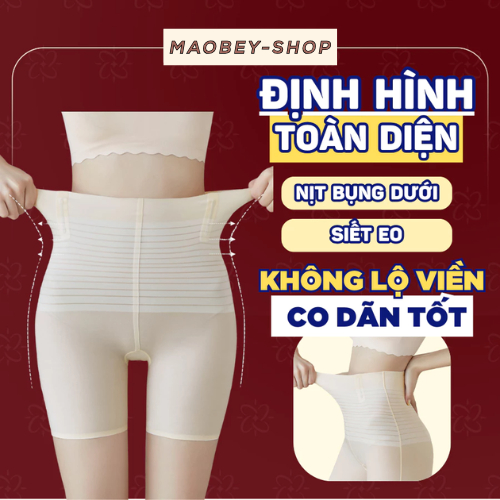 Quần gen bụng mặc váy MAOBEI tàng hình định hình nâng mông siết eo