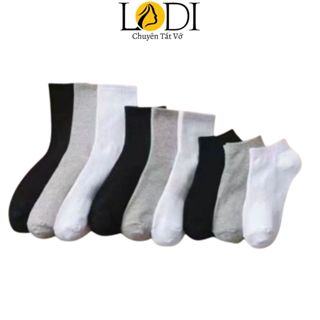 Tất Nam Nữ LADI - Tất vớ cổ cao, cổ thấp chất cotton cao cấp thiết kế sọc đôi chống hôi chân Mẫu T110