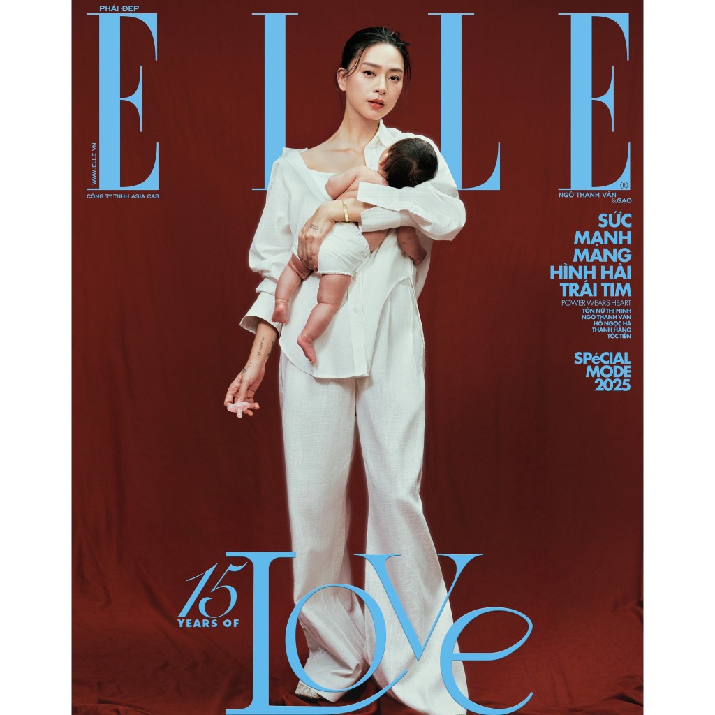 Tạp chí ELLE 15 Years Of Love 2025 – Ngô Thanh Vân & Gạo