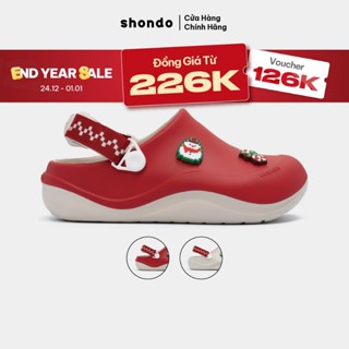  Giày Clog Nam Nữ Suke Noel Phiên Bản Đặc Biệt Shondo Nhiều Màu 