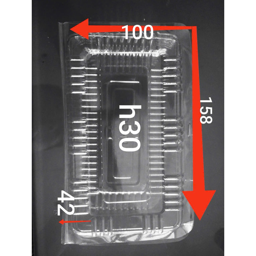 LẺ - 100 cái -hộp nhựa định hình H30, H 30  đẹp sang trọng (gần giống H23)