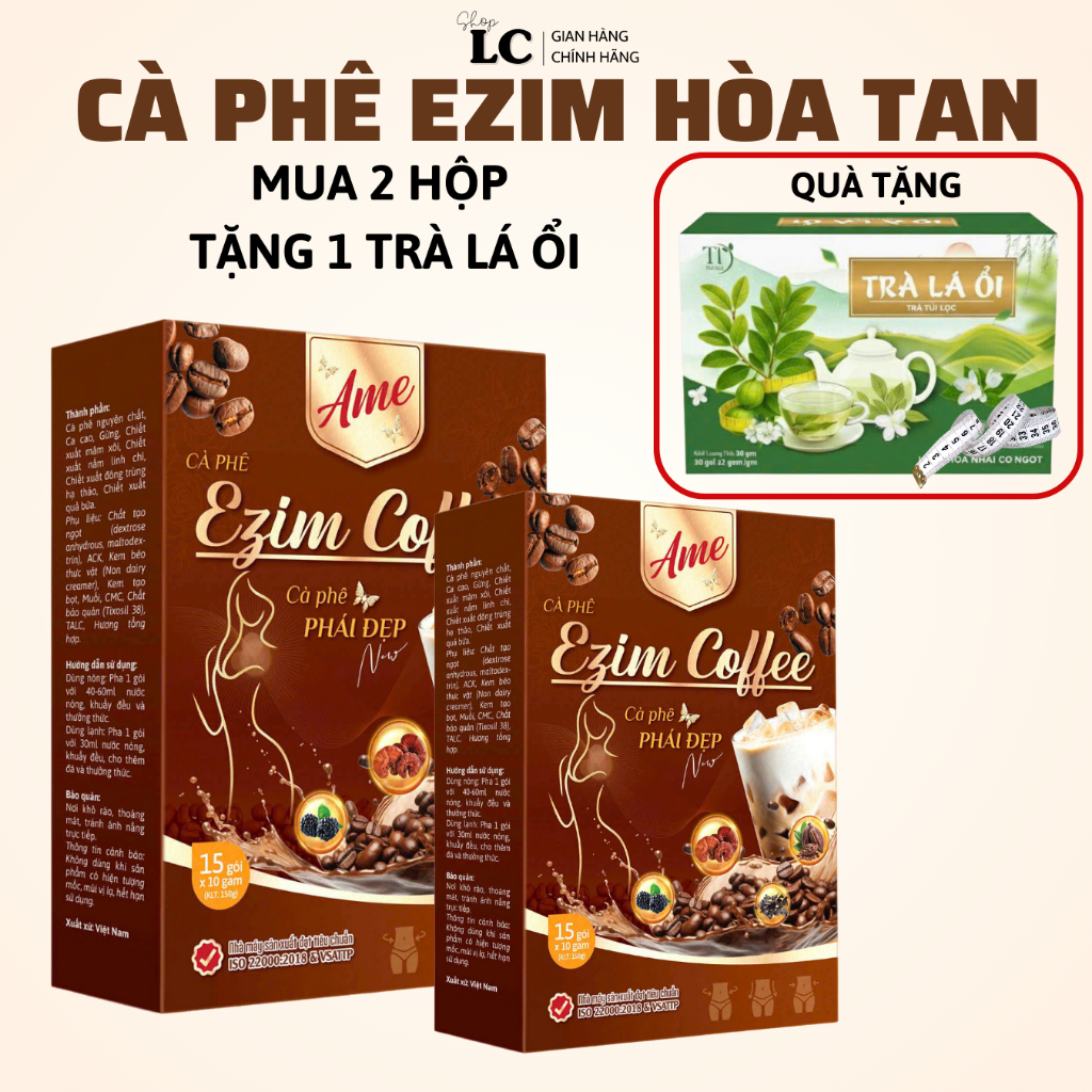 (KÈM QUÀ) COMBO 2 HỘP CÀ PHÊ EZIM Coffee 30 GÓI