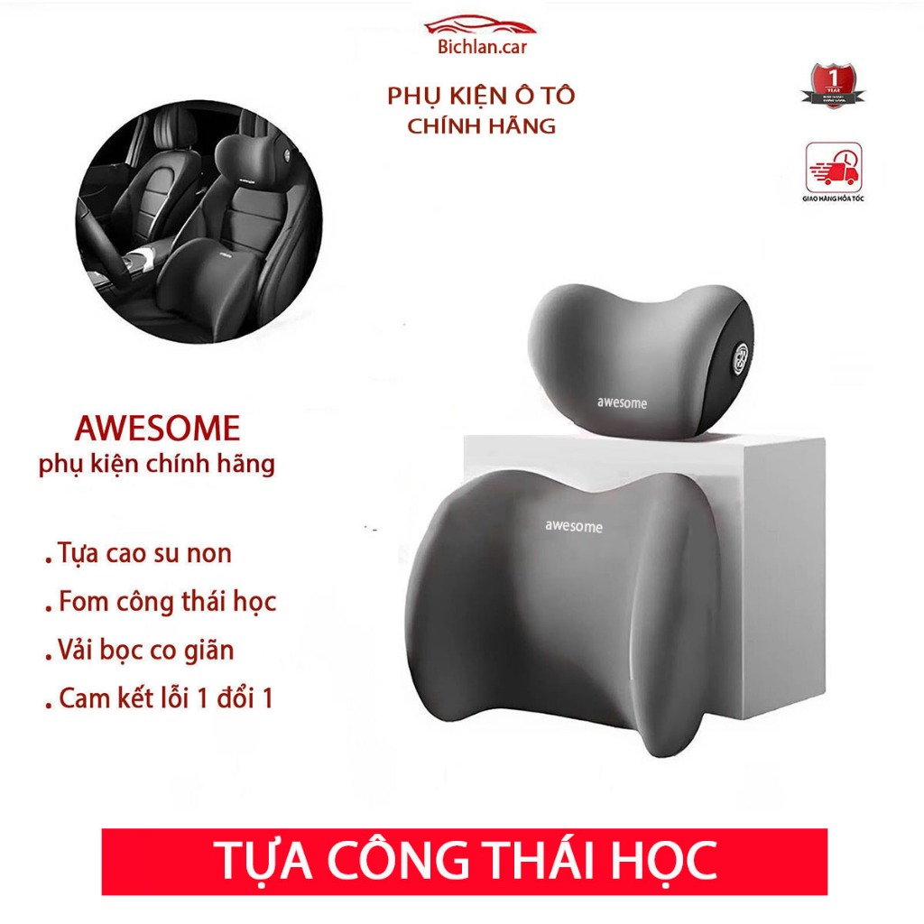 Gối Tựa Ô Tô Cao Su Non Bichlan.CAR