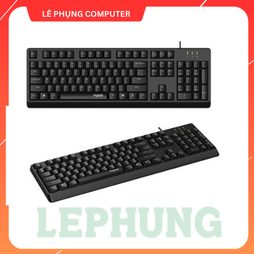 Keyboard Rapoo NK2600 / NK1900 / NK2800 - Giả Cơ  - Bàn Phím Có Dây - HÀNG CHÍNH HÃNG-bảo hành 24 th