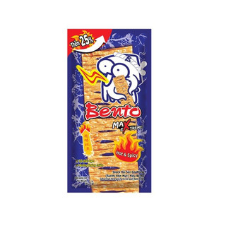 Mực bento tẩm vị ăn liền, snack bento tẩm vị