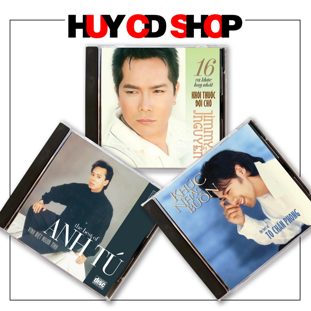 Đĩa CD Jimmy Nguyễn - Anh Tú - Tô Chấn Phong hát nhạc Hoa lời Việt - Đĩa lòng trắng