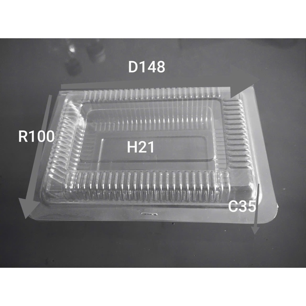 1 kiện - 1000 cái H21 h21 hộp trong suốt 14,8cm x 10cmx 3,5cm