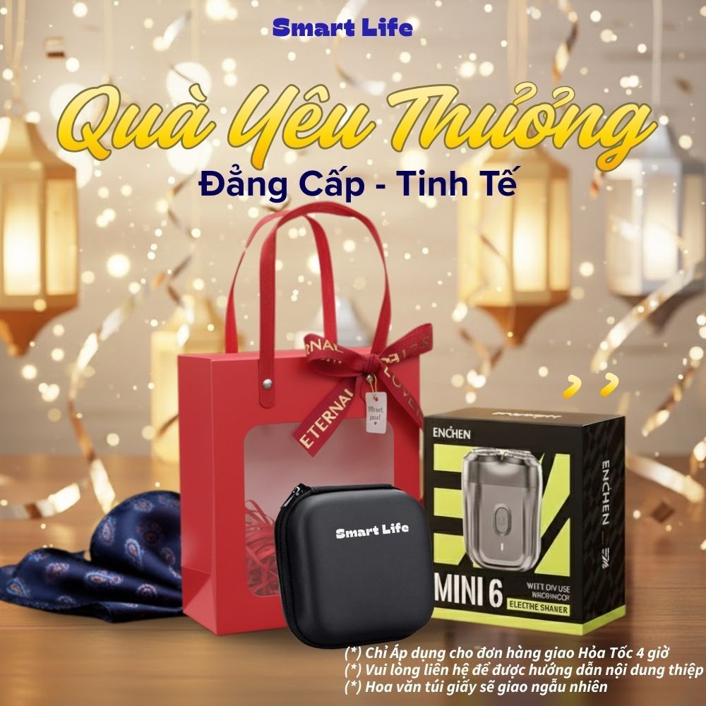 [QUÀ TẶNG VALENTINE QUÀ BIẾU TẾT Máy cạo râu Enchen Mini 6/ Enchen K8/ Enchen 6S lưỡi dao tự mài, lư