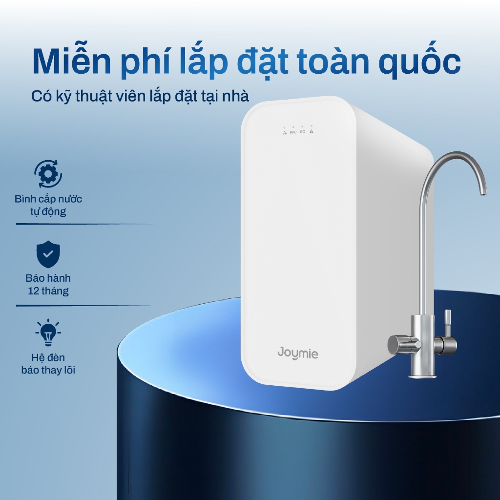 Máy lọc nước RO âm tủ bếp Joymie JM1000G, Miễn phí lắp đặt và bảo hành tại nhà
