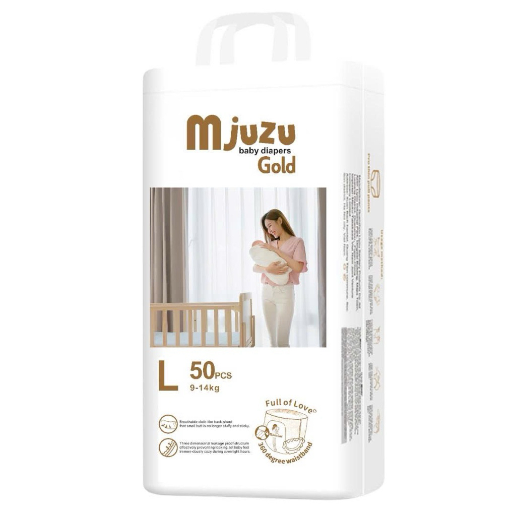 (Mới) Bỉm Mijuku 100 miếng/ Bỉm Quần Mjuzu gold /Dán Size 3-33kg