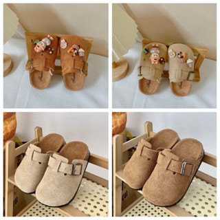  Mới Dép Sục Stick Da Lộn Đế Cao Su Mềm Phong Cách Hàn Quốc Cho Bé K163 