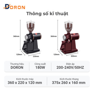Máy nghiền hạt cafe 600N 180W nhỏ gọn có 8 mức độ xay
