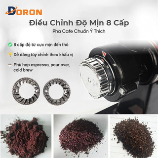 Máy nghiền hạt cafe 600N 180W nhỏ gọn có 8 mức độ xay