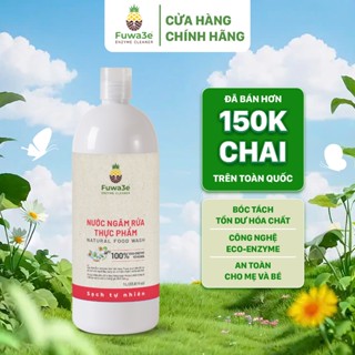  Nước Ngâm Rửa Thực Phẩm Fuwa3e Enzyme Sinh Học Khử Mùi Loại Bỏ Thuốc Sâu Chất Bẩn 1L 