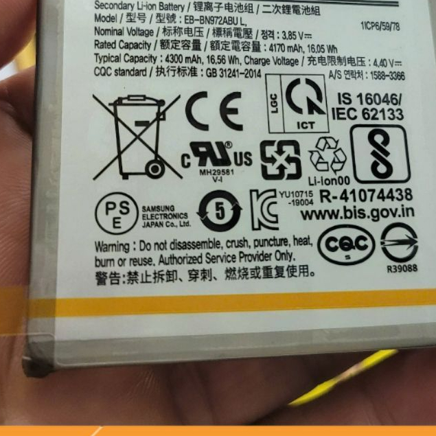 Pin ZIN, DW Tương Thích SS Model EB-BN972ABUL Dùng Cho Note 10 Plus / Note 10+/ N972/ N975 (bảo hành