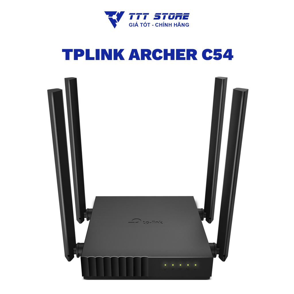 Thiết Bị Phát Wifi Router TP-Link Archer C54 AC1200  Định Tuyến Mạng Không Dây Wifi 5 Chính Hãng - T