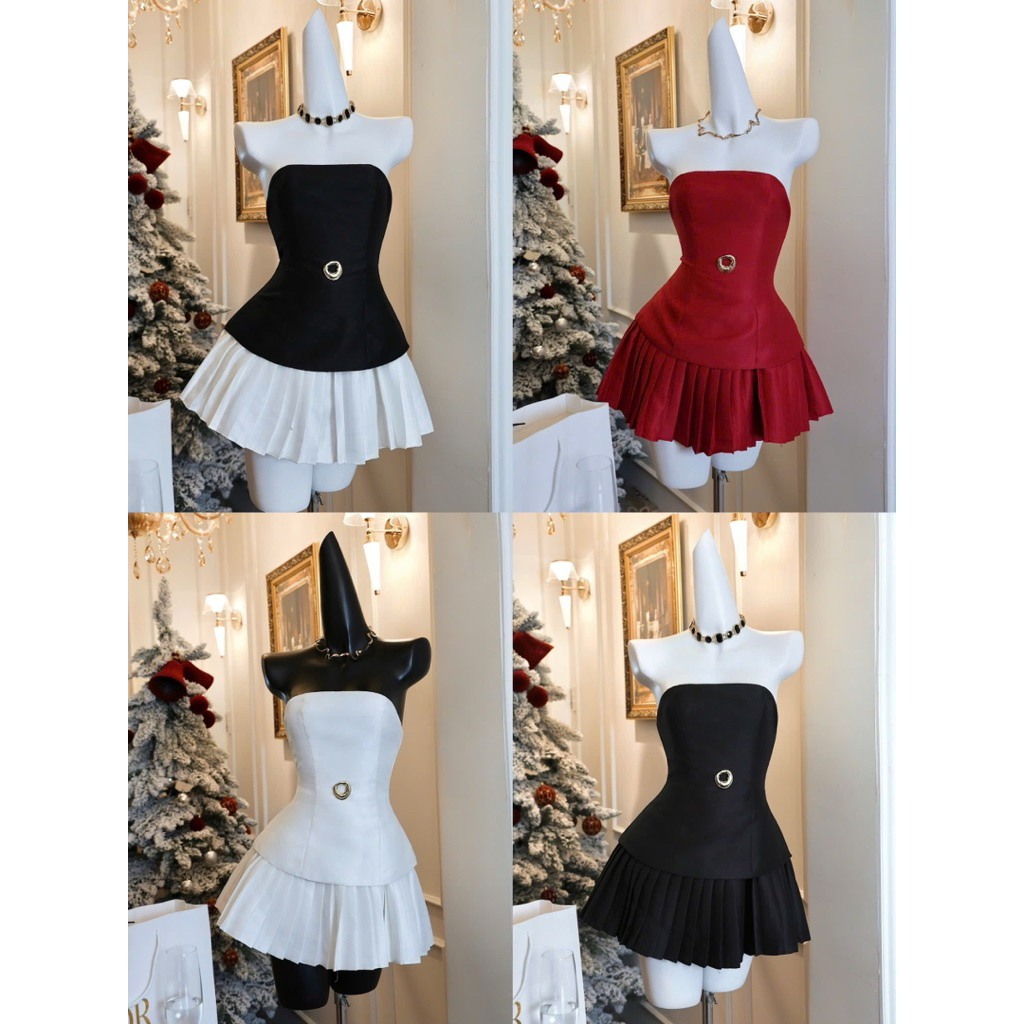 𝐍𝐄𝐖 𝐀𝐑𝐑𝐈𝐕𝐀𝐋 ✨ CAM KẾT CHUẨN HÌNH (𝐎𝐑𝐀𝐍𝐆𝐄 𝐒𝐓𝐔𝐃𝐈𝐎𝐒 ) - Hamie Dress 5 - Đầm Thiết Kế Cúp Ngực Tùng Xoè 