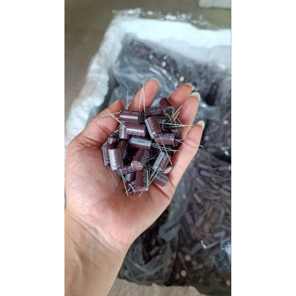 100 tụ 400v 22uf hàng xịn