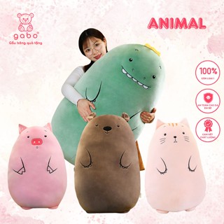  Gấu Bông Animal Size 50 Béo Ú Cute ,Gối Ôm Animal Vải Siêu Mềm Mịn gối ôm cho bé gối ôm dài hình thú cute K3T5 