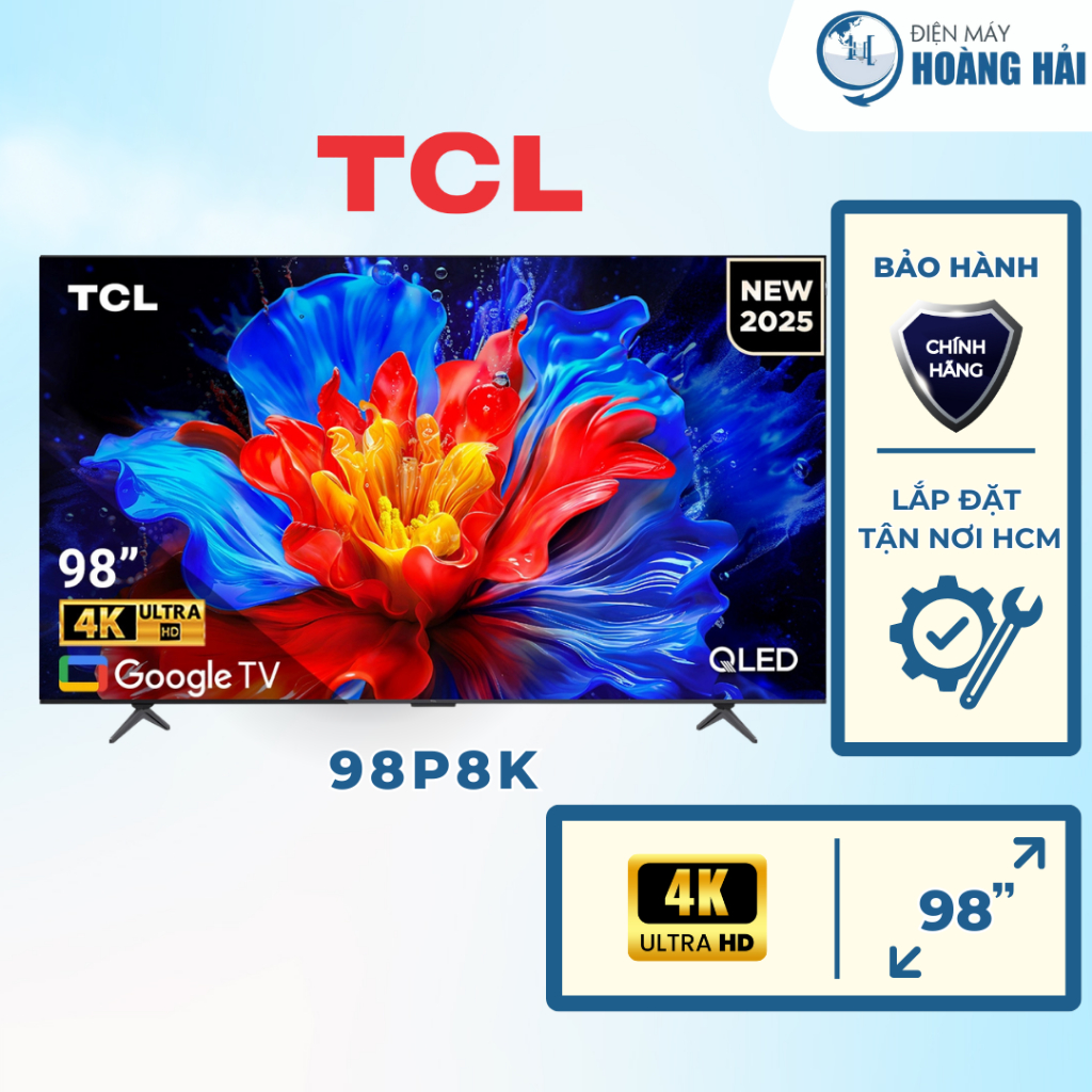 98P8K | Google Tivi QLED TCL 4K 98 inch 98P8K - Hàng chính hãng