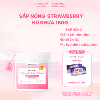  Sáp nóng hũ Nowax Strawberry hũ nhựa giữ ấm lâu lựa chọn hàng đầu wax lông Bikini Nách Râu,... 