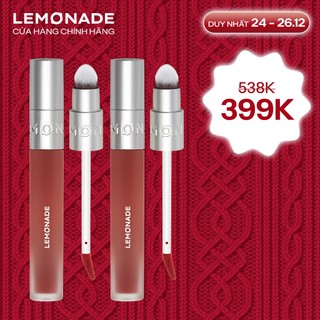  Combo 02 Son bùn ẩm mờ mịn lâu trôi Lemonade Perfect Couple Blurry Stain Lip Cream 3,5g 