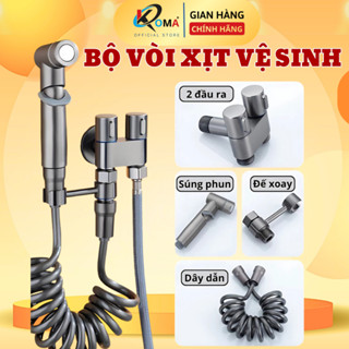 Vòi Xịt Vệ Sinh Cao Cấp Chất Liệu Inox 304 Không Gỉ Dây Kéo Lò Xo Tiện Lợi  An Toàn Tiện Lợix452 