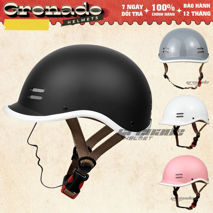 Nón Bảo Hiểm Cá Heo Phù Hợp Cho Nam Và Nữ Đủ Màu Cao Cấp - Hàng Đạt Chuẩn Đi Xe Máy