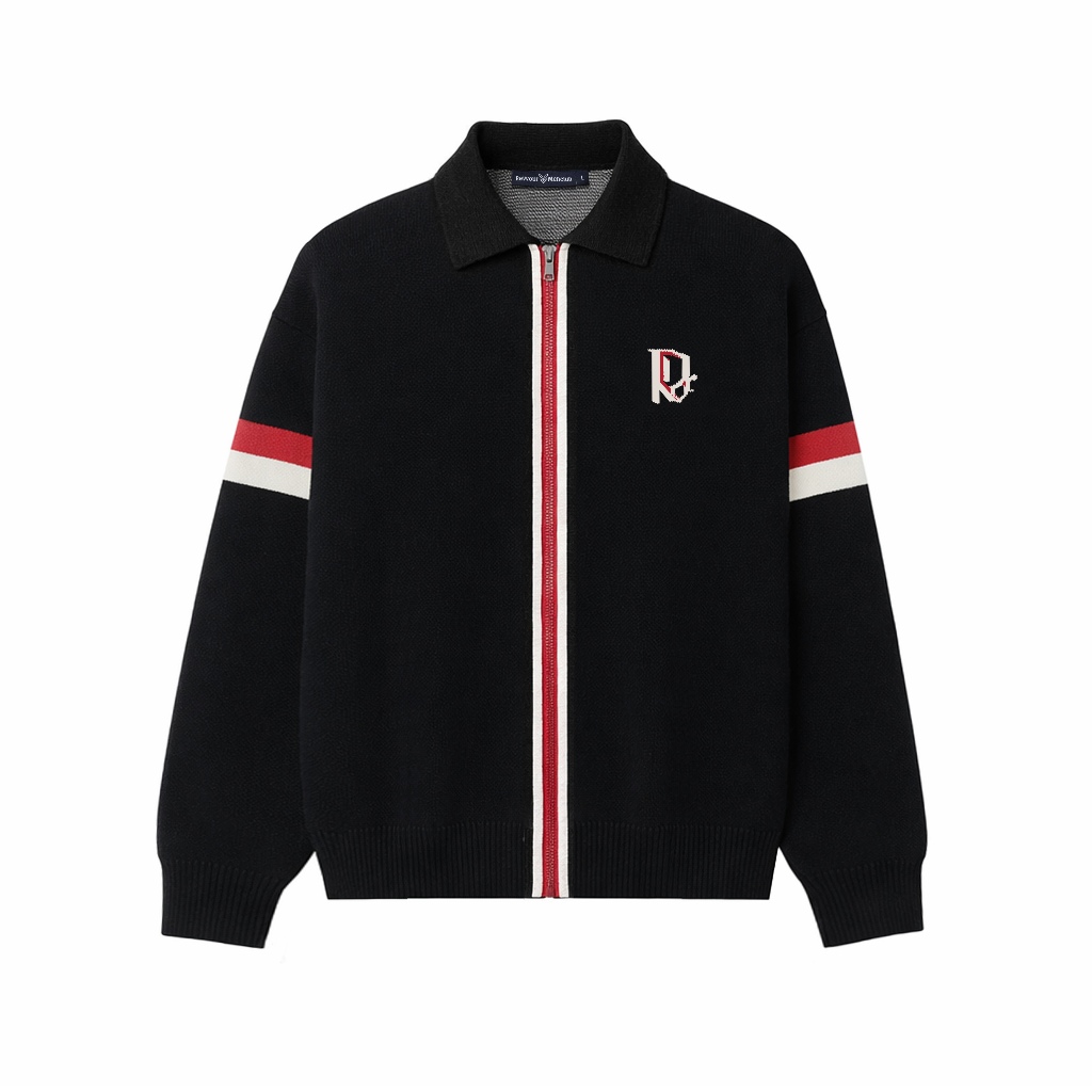 Áo Khoác Zip Len Oganic Cao Cấp Noir Knit - Local Brand RvR