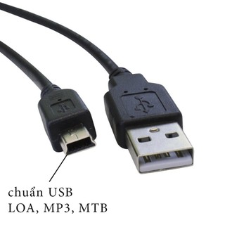 COMBO 5 DÂY CÁP SẠC V3 HÌNH THANG DÀI 1M (SẠC LOA, MÁY NGHE NHẠC MP3, MÁY CẮM THẺ V.V...)