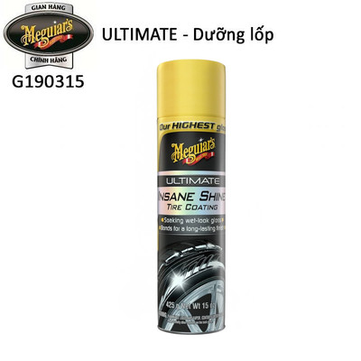 (Mẫu mới) Meguiar's Dưỡng lốp chống lão hóa cao su lốp Ultimate Insane Shine Tire Coating, G190315