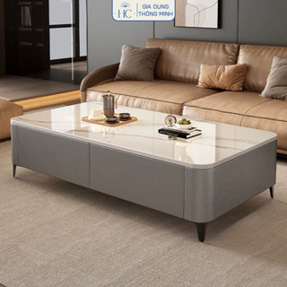  Bàn trà sofa phòng khách khung gỗ MDF phủ melamin màu màu vân đá thương hiệu HC - GP379 