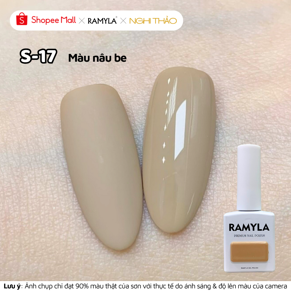Sơn gel lẻ màu RAMYLA - S17 Màu nâu be - Nghi Thảo Official