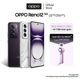   Voucher 1500k  Điện Thoại OPPO Reno12 5G 12GB 256GB có NFC nhân bản ứng dụng AI Camera 