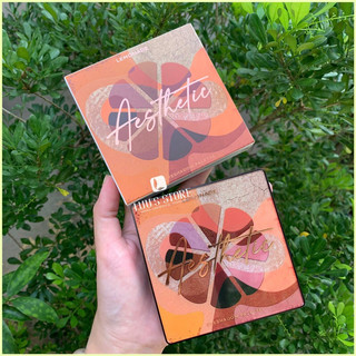 New-Bảng phấn mắt 16 màu - Lemonade aesthetic eyeshadow palette 20.8g