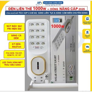  Đèn Năng Lượng Mặt Trời 1000w 500w Nút Báo Sạc Pin Chip Led Thấu Kính Lồi Siêu Sáng 