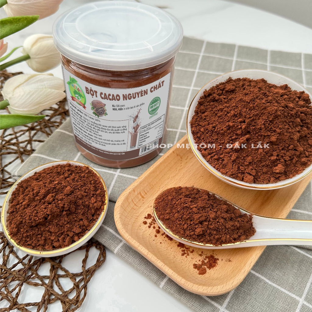 250GRAM BỘT CA CAO NGUYÊN CHẤT LON PET (BỘT CACAO) (CÓ XUẤT HÓA ĐƠN CÔNG TY)
