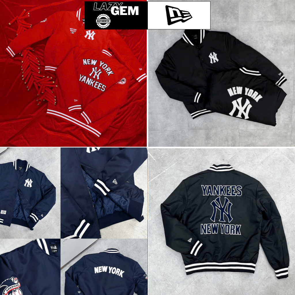 [New Era Chính Hãng] Bomber New Era Jacket Vải Dù Dày Dặn - Code 14397946