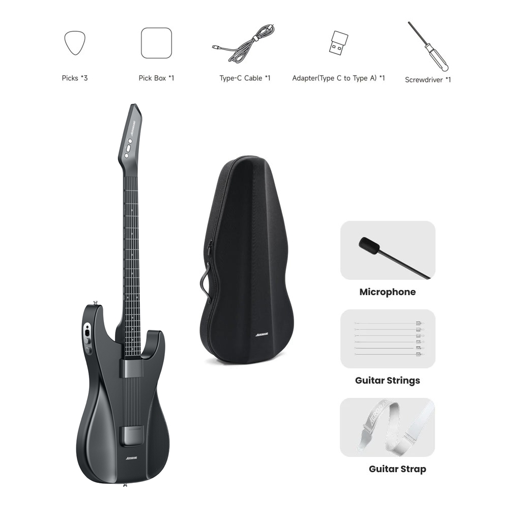 Đàn Guitar Acoustic AeroBand AG01 Thông Minh Đa Năng