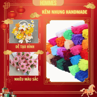  100 cành kẽm nhung làm hoa đồ handmade – kẽm lông nhiều màu dài 30cm 