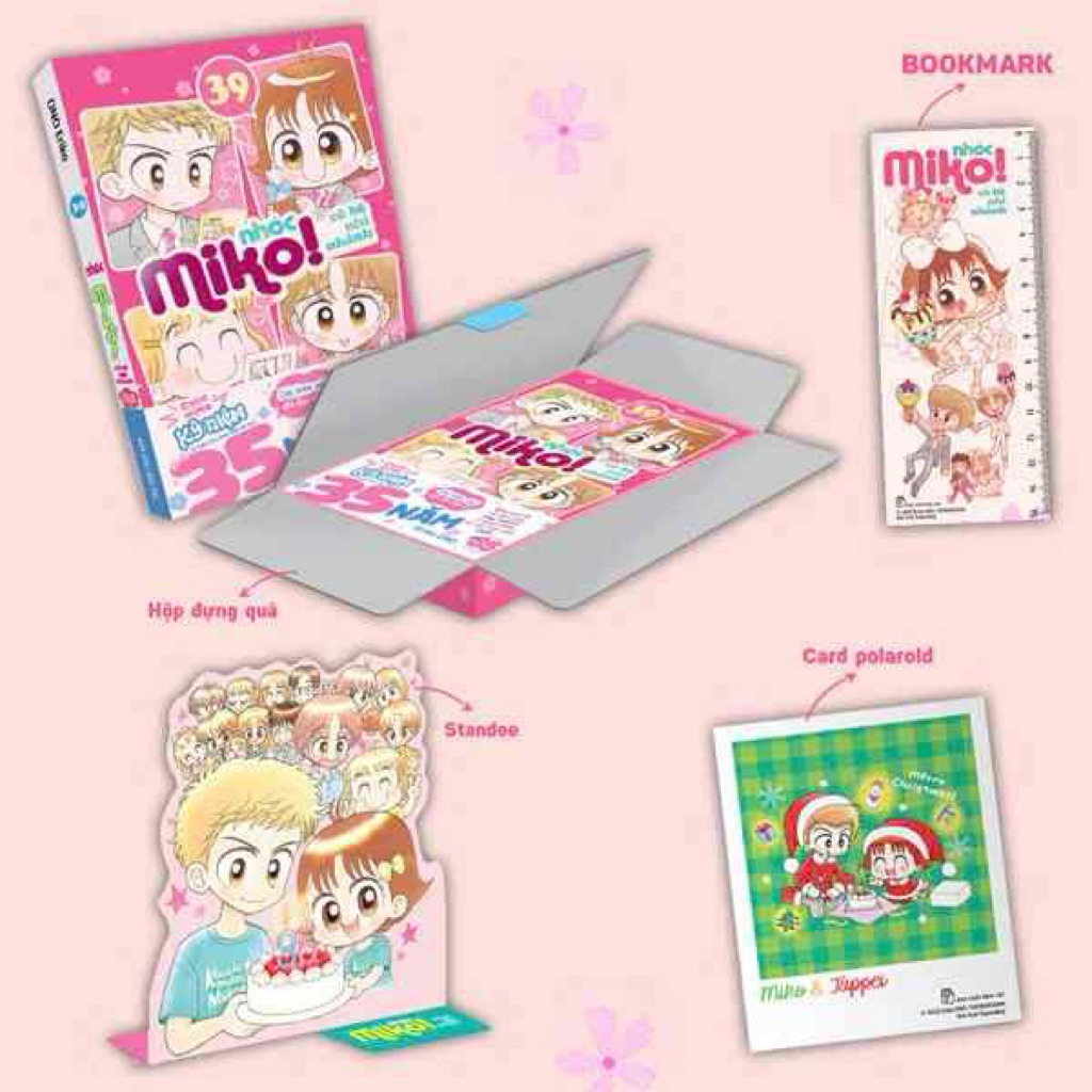 Bọc sách Miko 39 phiên bản đặc biệt nguyên seal, kèm bookmark, standee, card, hộp giấy