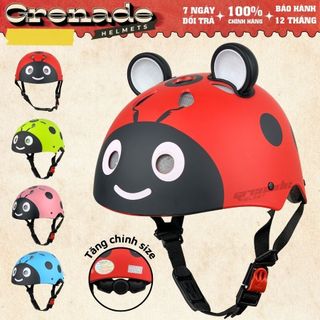 Mũ Thể Thao Scooter Tem Bọ Cánh Cam Cao Cấp - Có Tăng Chỉnh Size -  Chính Hãng Varohelmet - BH 1 Năm